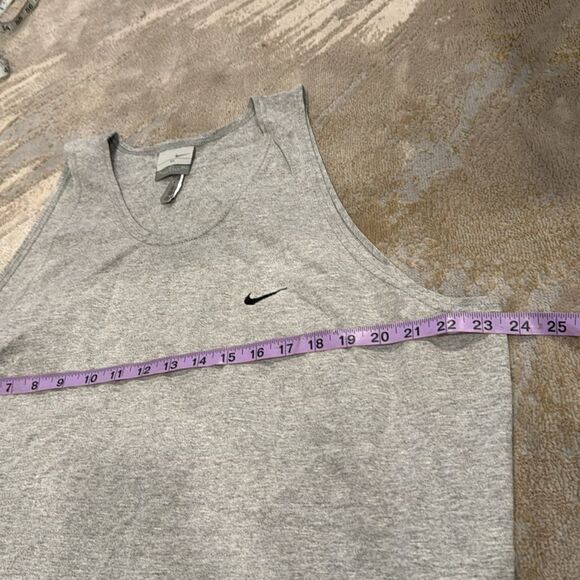 Vintage 90’s Nike Swoosh Logo Tank Top Shirt Men’s XLarge Gray Made In USA new - Picture 5 of 7